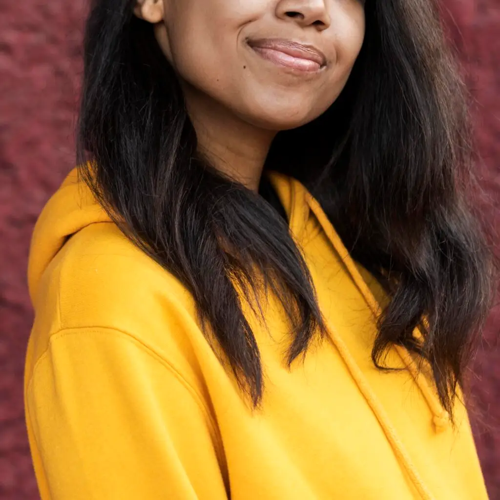 Smiling African American woman